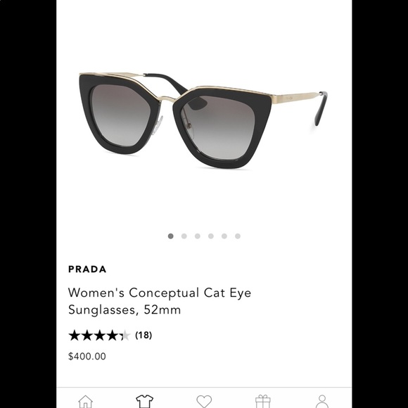 PRADA CAT EYE SUNGLASSES COLOR HAVANA . - Picture 4 of 15